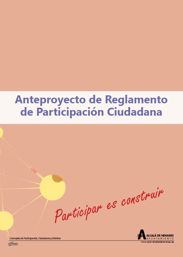Portada del Proyecto de Reglamento de Participación 2018