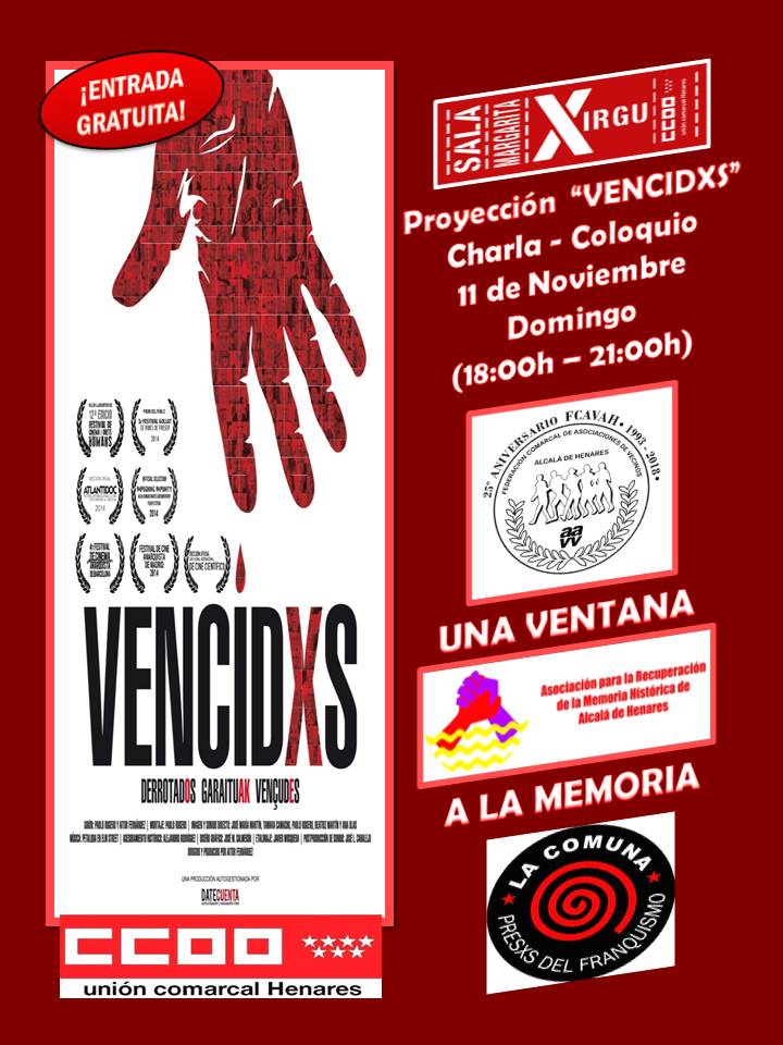Cartel de Vencidxs 25 aniversario FCAVAH