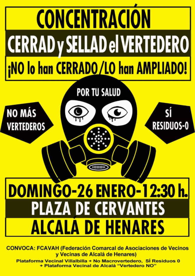 Cartel concentración enero 2020